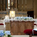 Romantic casualness of the blue wedding ceremony decorations